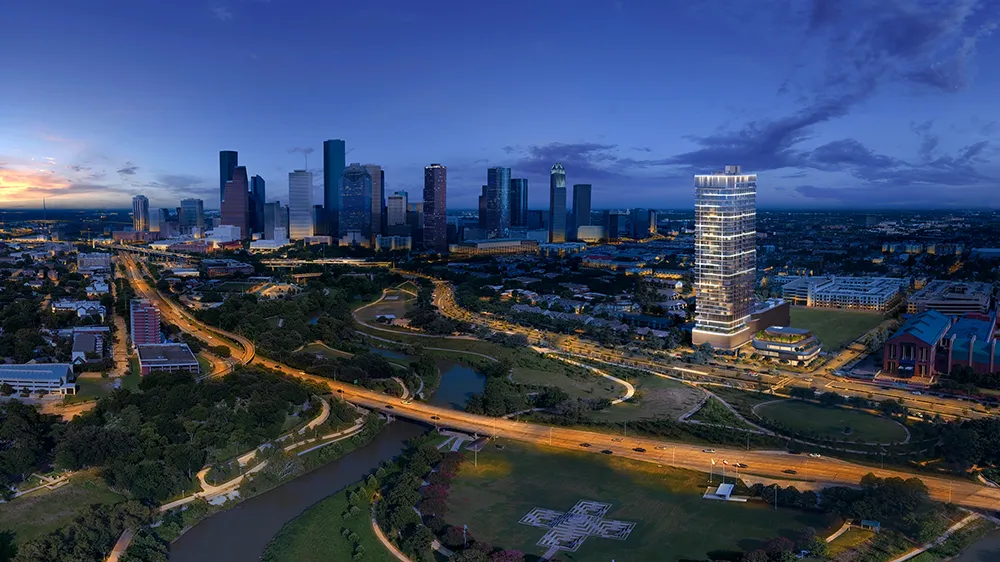 Houston luxury condominium; illustrative image